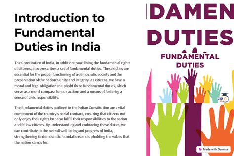 Introduction to Fundamental Duties in India - Introduction to ...
