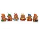 ExclusiveLane Terracotta Hand-Crafted Brown (Set of 6) Musical Ganesha ...