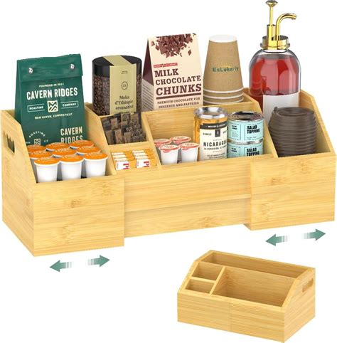 Amazon.com: Barydat Christmas Hot Cocoa Bar Wood Coffee Station ...
