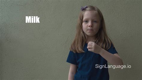 milk in ASL - Example # 6 - American Sign Language