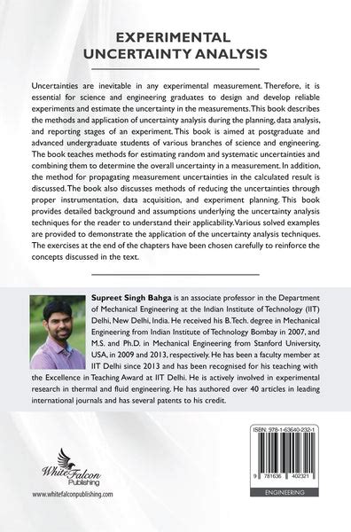 Experimental Uncertainty Analysis: A Textbook for Science and Engineer ...