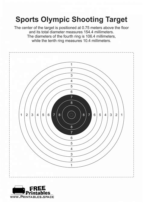 Size Of Olympic Shooting Target