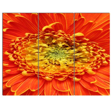 Beautiful Gerbera Flower in Brig Floral on Canvas Art Wall Photgraphy ...