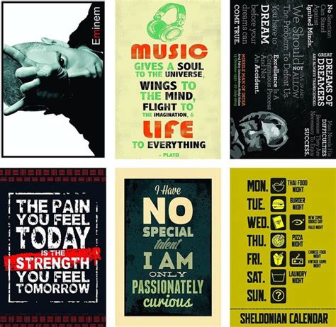 Motivational Inspirational Quotes Wall Posters for Office School ...