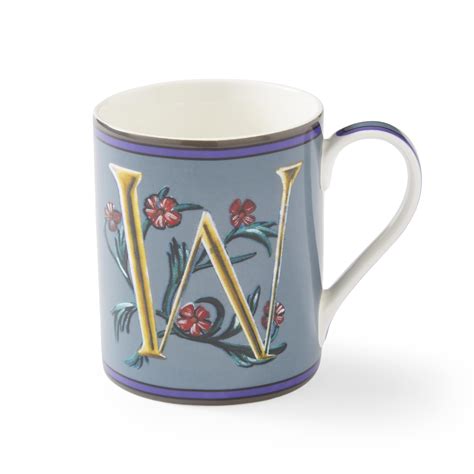 Amazon.com: Spode Kit Kemp 12oz Alphabet Mug | Letter W- Unique Stylish ...