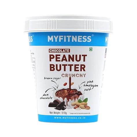 MYFITNESS Chocolate Peanut Butter Crunchy 510g : Amazon.in: Grocery ...