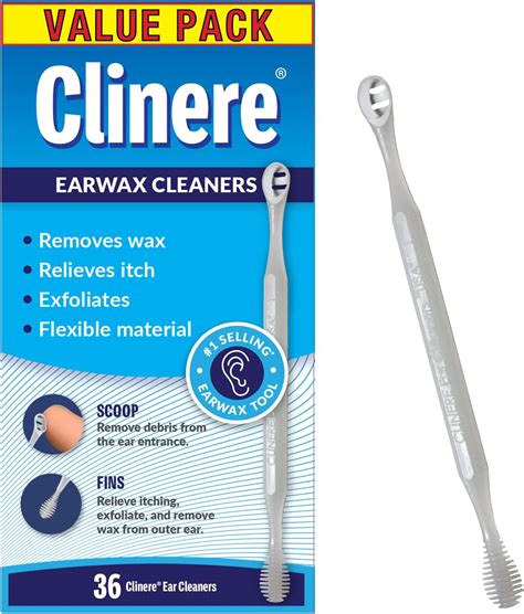 Clinere® Ear Cleaners Club Value Pack, 36 Count Earwax Remover Tool for ...