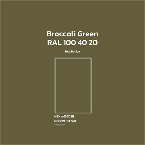 About RAL 100 40 20 - Broccoli Green Color - Color codes | matching ...