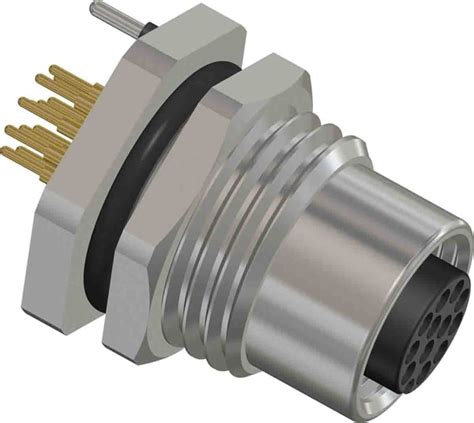 RS PRO | RS PRO Circular Connector, 12 Contacts, Rear Mount, M12 ...