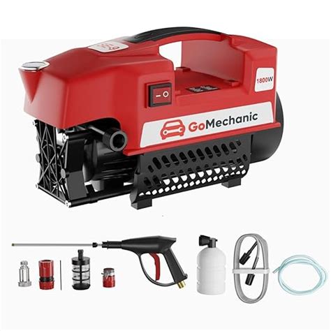 GoMechanic High Pressure Washer | Portable Car Washer Machine | 1800 ...