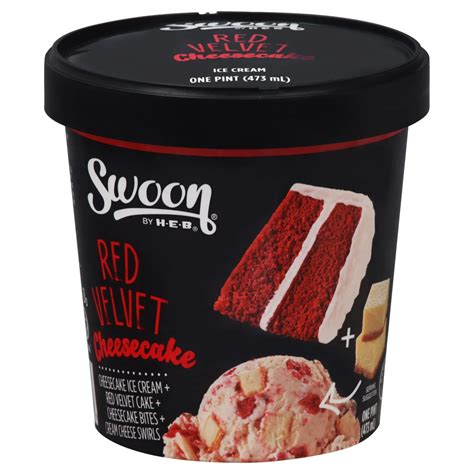 Swoon by H-E-B Red Velvet Cheesecake Ice Cream - Shop Ice cream at H-E-B