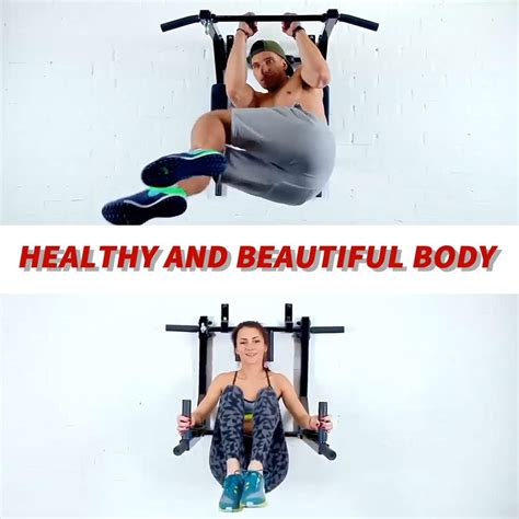Buy ptlsy Wall Mounted Pull Up Bar and Dip Station Multifunctional ...