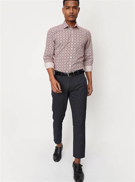 Buy Men Geo Printed Slim Fit Formal Shirt Online at just Rs. 999.0 ...