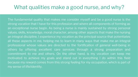 What Are Qualities Of A Good Nurse - shopdaytime