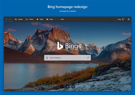 Customize Bing Homepage 的图像结果