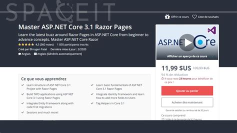 Free Course Master ASP.NET Core 3.1 Razor Pages 2020 - KING OF EXCEL