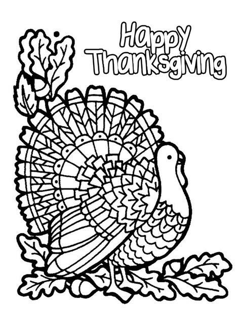 Turkey Day Coloring Pages