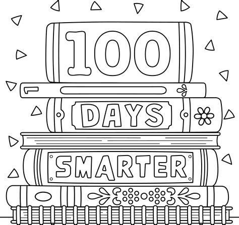 100 Day Coloring Page