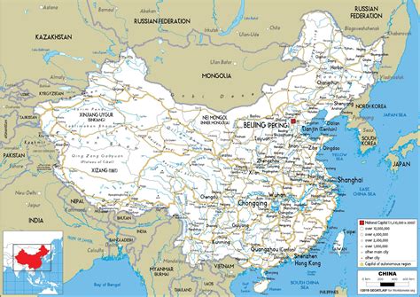 China Map (Road) - Worldometer, Zhugang, China, China By Province, China With Flag | Longitude ...