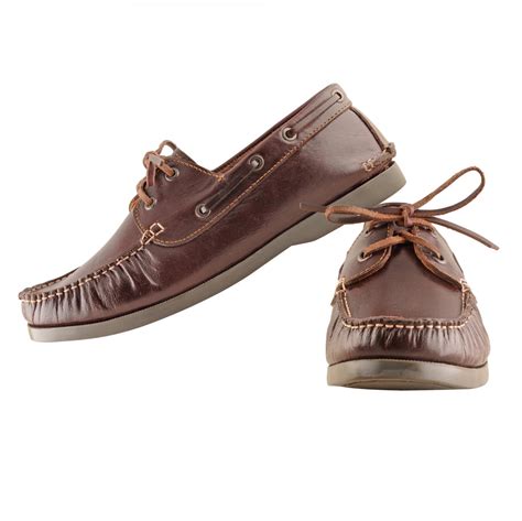 TZARO Timber Brown Boat Shoes | True Moccasin | Oil Pullup Leather | T