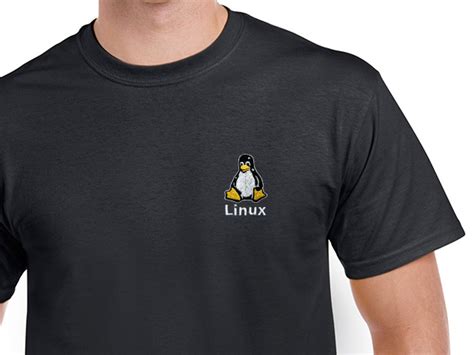 Linux T-Shirt (black) - HELLOTUX