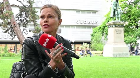 Aufgelöste Irina Beller zum Hausverbot im Globus - Blick