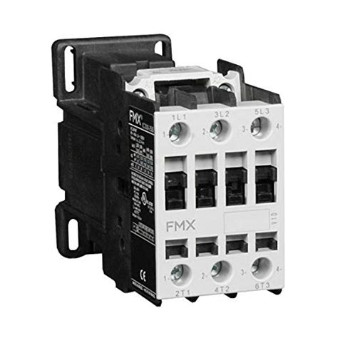 FMX Contactor, 18A, 3 Pole, 600V, Screw Clamp Terminals, Aux: 1NO, Coil ...