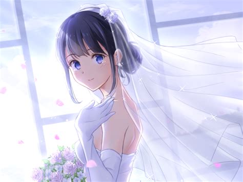 Download Wedding Dress Shoko Makinohara Anime Rascal Does Not Dream Of ...