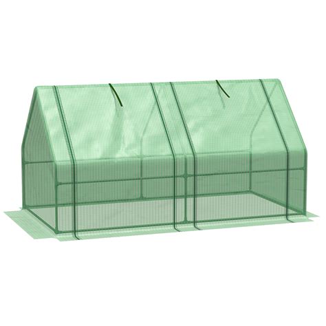 Ceballos Outsunny 6' X 3' X 3' Portable Mini Greenhouse Outdoor Garden ...