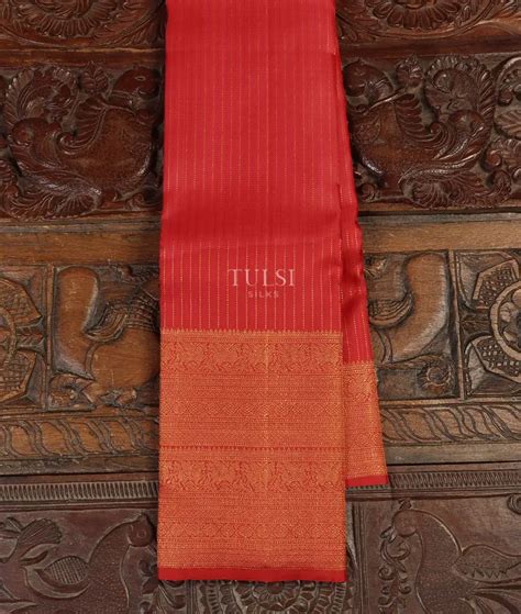 Buy Red Kanjivaram Silk Saree T500632
