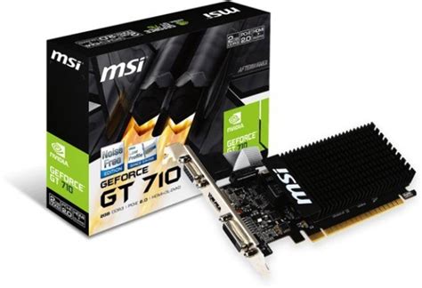MSI GeForce GT 710 DDR3 2 GB NVIDIA Chipset 64 bit 1600 MHz Graphics ...