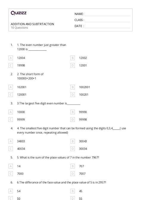 50+ Subtraction and Ten Frames worksheets for 6th Class on Quizizz ...