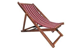 iAnanas Sheesham Wood Relaxing Chair for Living Room Portable Folding ...