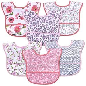 Pocket Bibs for Toddlers, Infants - Adjustable Waterproof Baby Bibs ...