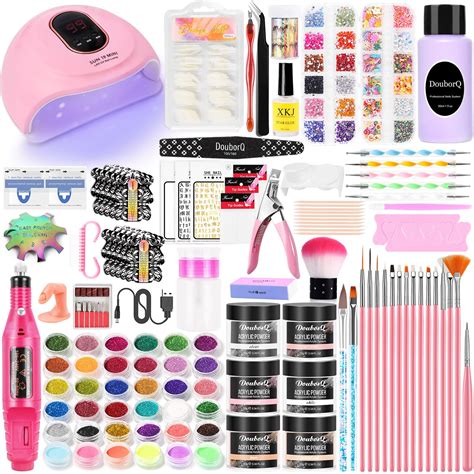 Amazon.com: Acrylic Nail Kit With Drill And U V Light Full Nail Kit Set ...