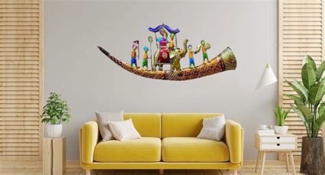 pranjals house Wall Art Rajasthani Royal Baarat with LED Metal Metal ...