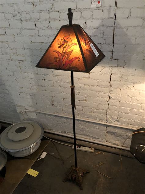 Can anyone identify Native American motif floor lamp? | Antiques Board