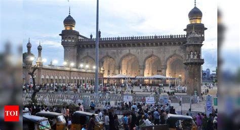 Mecca Masjid: Roof of Shahi Mausoleum damaged after showers | Hyderabad ...