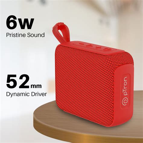 pTron Funk Wow 6W Ultra Portable Bluetooth Speaker with Pristine Sound ...