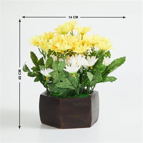 Buy Fiesta Artificial Plant in Wooden Pot from Home Centre at just INR ...