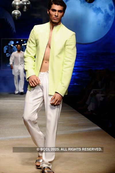 A model walks the ramp in a creation by designer Wendell Rodricks on ...