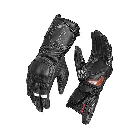 Rynox Advento Pro Gloves – CE Certified Cuff Length Motorcycle Riding ...