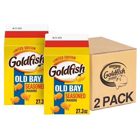 Goldfish Crackers, Limited Edition Old Bay Seasoned Snack Crackers, 27. ...