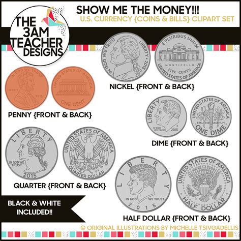 US Coins Clipart - High-Quality Images of Pennies, Nickels, Dimes ...