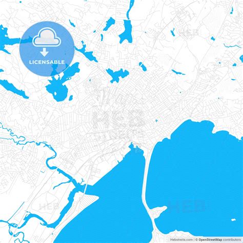 Lynn, Massachusetts, United States, Pdf Vector Map With Water In Focus ...