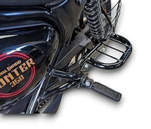hunter 350 foot rest,BLACK DOUBLE POWDER COATED.25 mm MILD STEEL ...