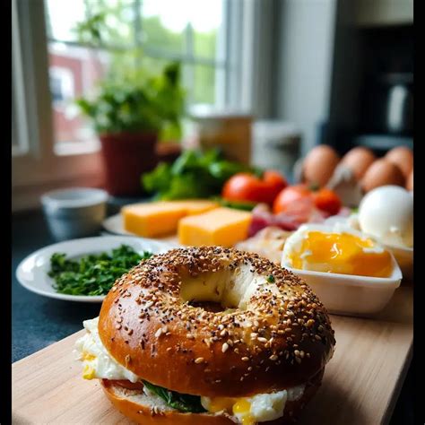 Breakfast Bagel recipe - Vintage Cooks