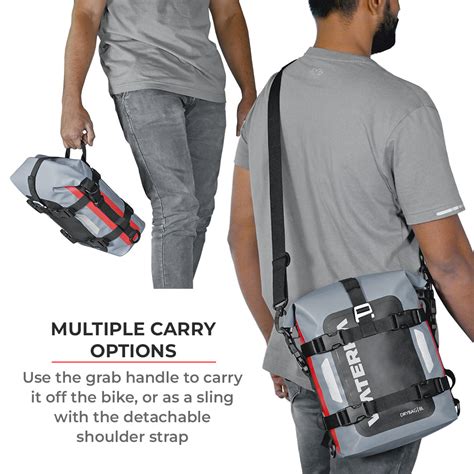 Viaterra Drybag 8L 100% Waterproof Motorcycle Tail Rear Rack Bag (Univ ...