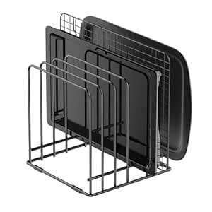 Cutting Board Organizer, Kitchen Cabinet Organizer Storage Rack ...