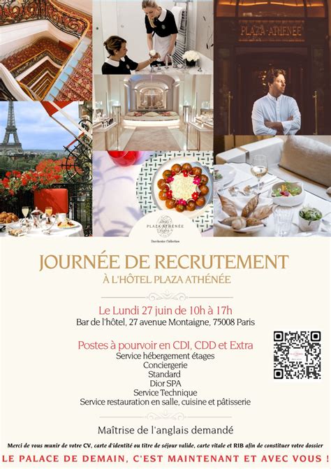 MARIE-SARAH DUBOIS on LinkedIn: #plazaathénée #recrutement #hôtel #palace #paris #candidature